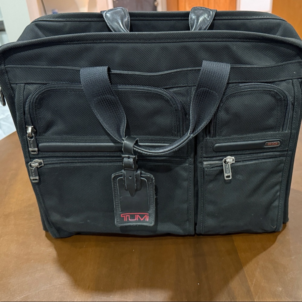 Tumi Black Briefcase for Men